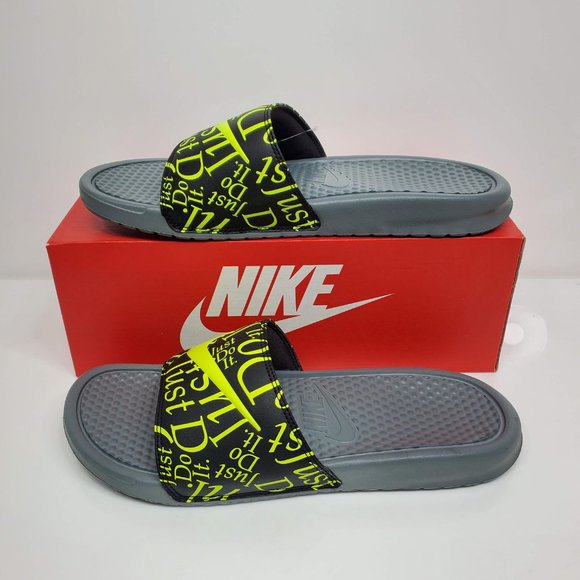 NEW Nike Men’s Benassi Just Do It Print Slides - Picture 3 of 8